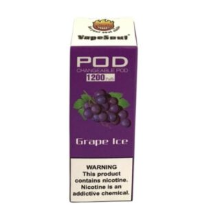 Cartucho para Pod Recarregável Grape Ice 1200 puffs – Vapesoul